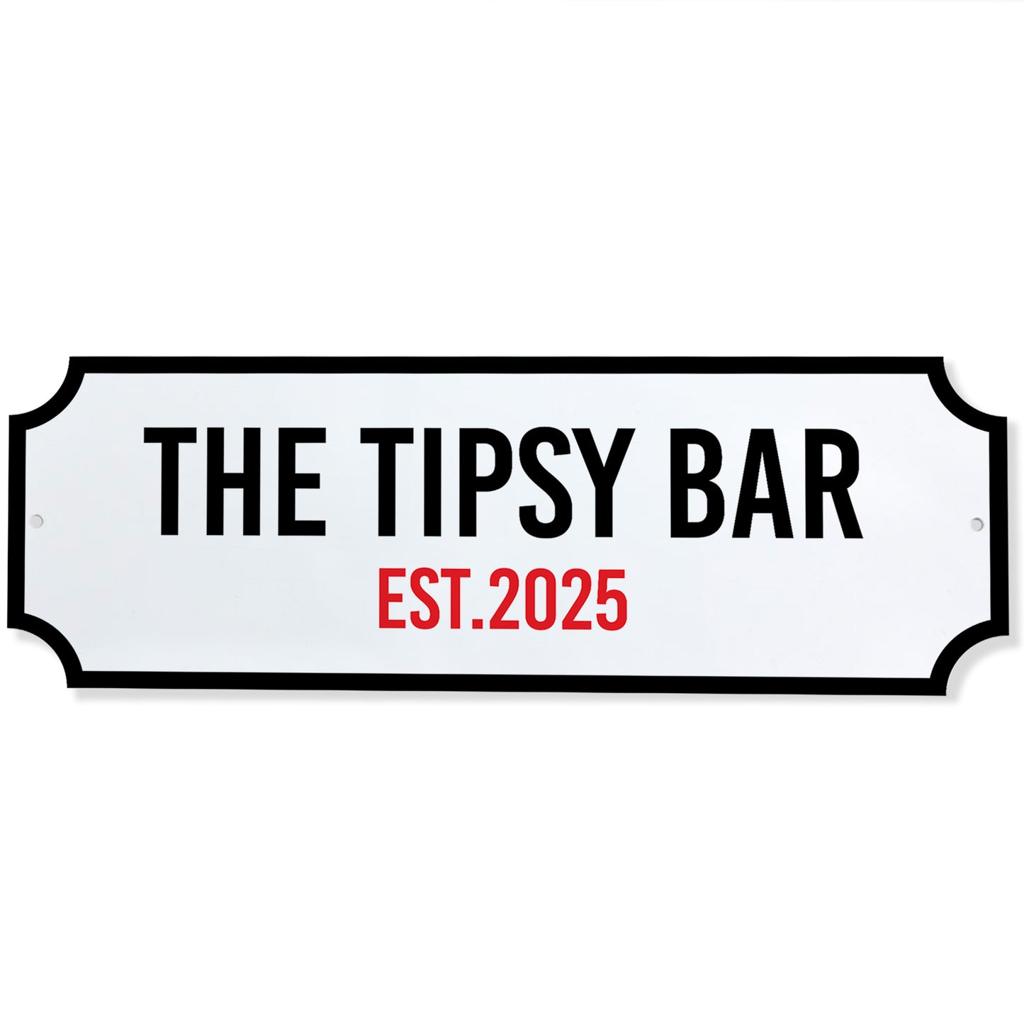 Personalised Street Sign For Home Bar Acrylic Bar Sign