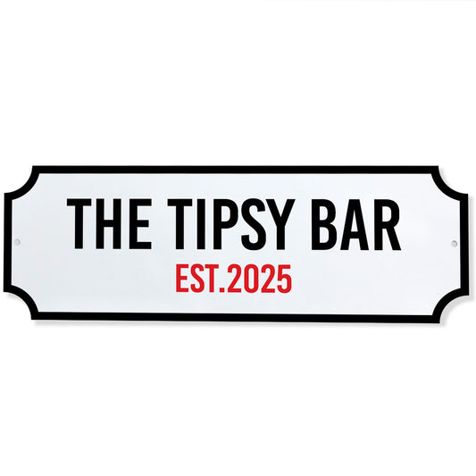 Personalised Street Sign For Home Bar Acrylic Bar Sign