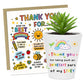 Thank You Gift Set For Teachers Appreciation Plant Pot and Card