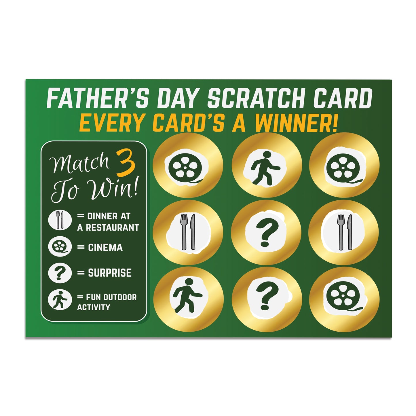 Fathers Day Scratch Card Novelty Gift For Dad Gift For Fathers