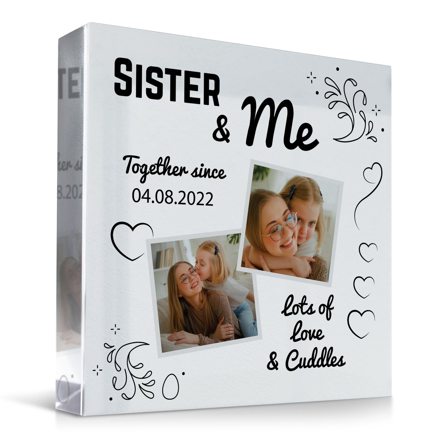 Personalised Gift For SISTER From Sister Brother SISTER AND ME