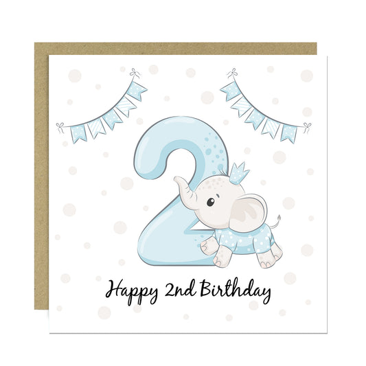 2nd Birthday Card For Boy Son 2nd Birthday Card Nephew Birthday