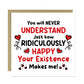 Romantic Card Your Existence Makes Me Happy Birthday Valentines