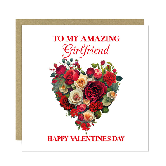 Amazing Girlfriend Valentines Day Card for Her Valentines Card