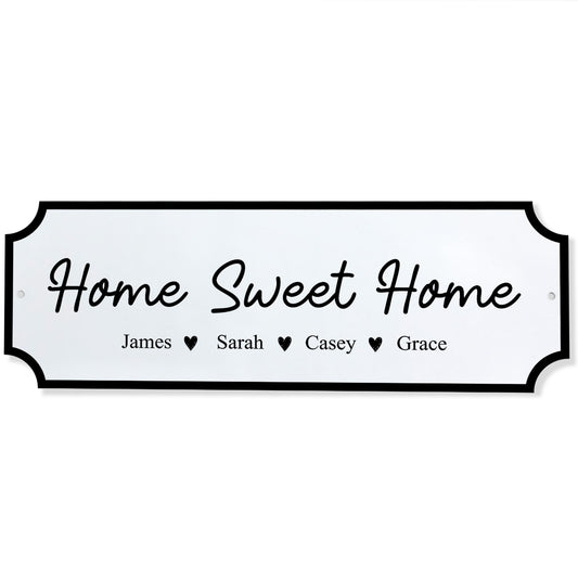 Personalised Street Sign Home Sweet Home Family Plaque New Home
