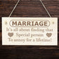 Marriage Is A Special Person To Annoy Funny Anniversary Wedding