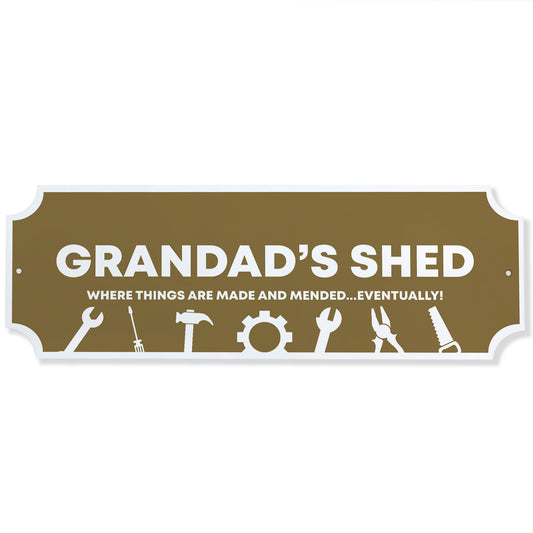 Garden Shed Sign For Grandad Novelty Gift Birthday Fathers Day