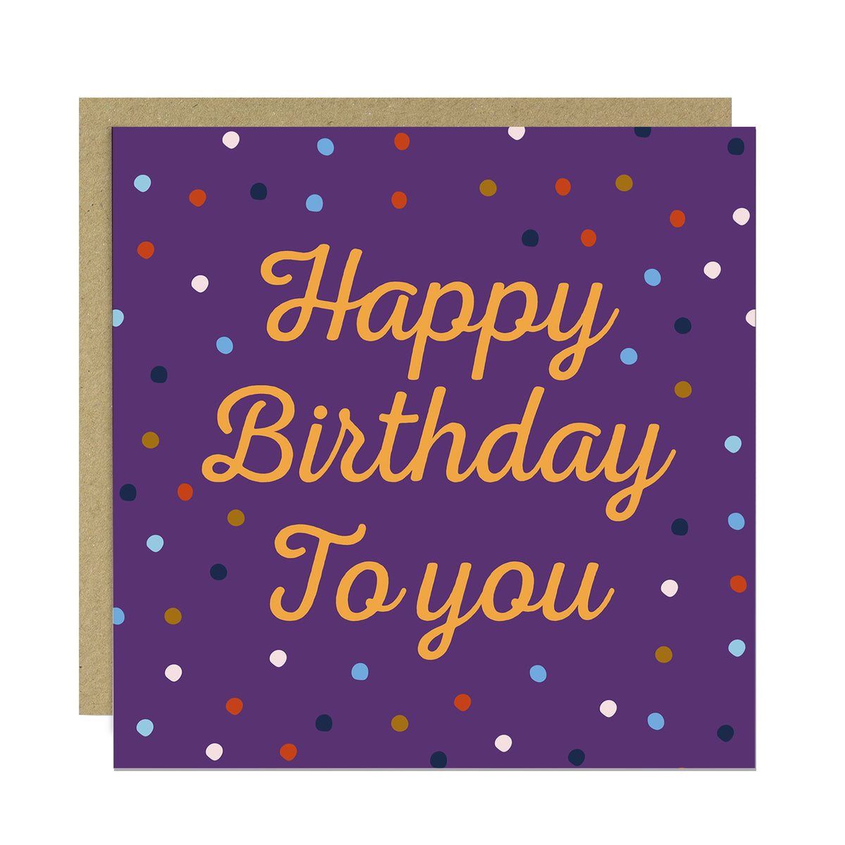Happy Birthday To You Cards For Her With Envelope Polka Dot