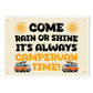 Its Campervan Time Funny Hanging Wall Door Sign For Campervan