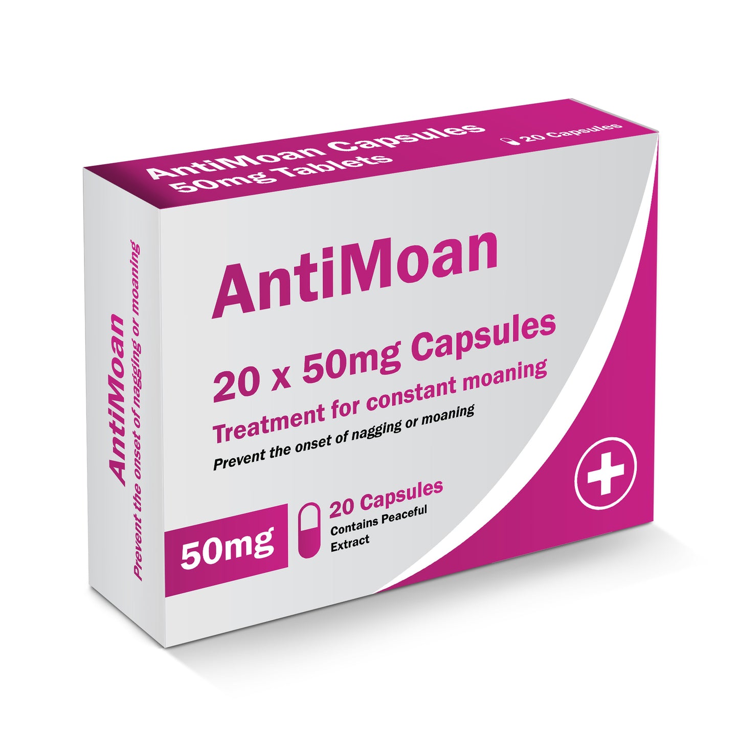 AntiMoan Funny Joke Pill Box Gift For Her Mum Auntie Friend