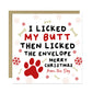 Christmas Card From The Dog With Kraft Envelope Funny Dog Card