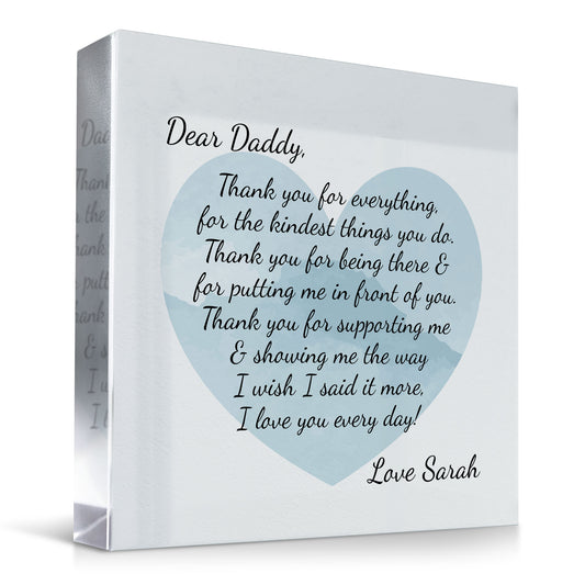 Special Gift For dDad Daddy On Fathers Day Dad Birthday Gifts