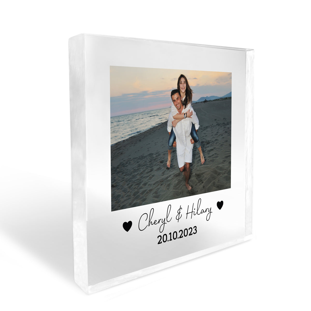 Personalised Anniversary Photo Plaque Him Her Boyfriend