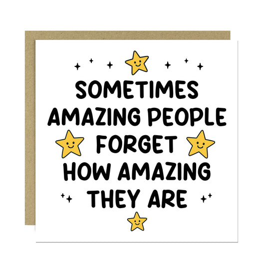 Amazing Person Reminder Appreciation Card For Teachers Volunteer