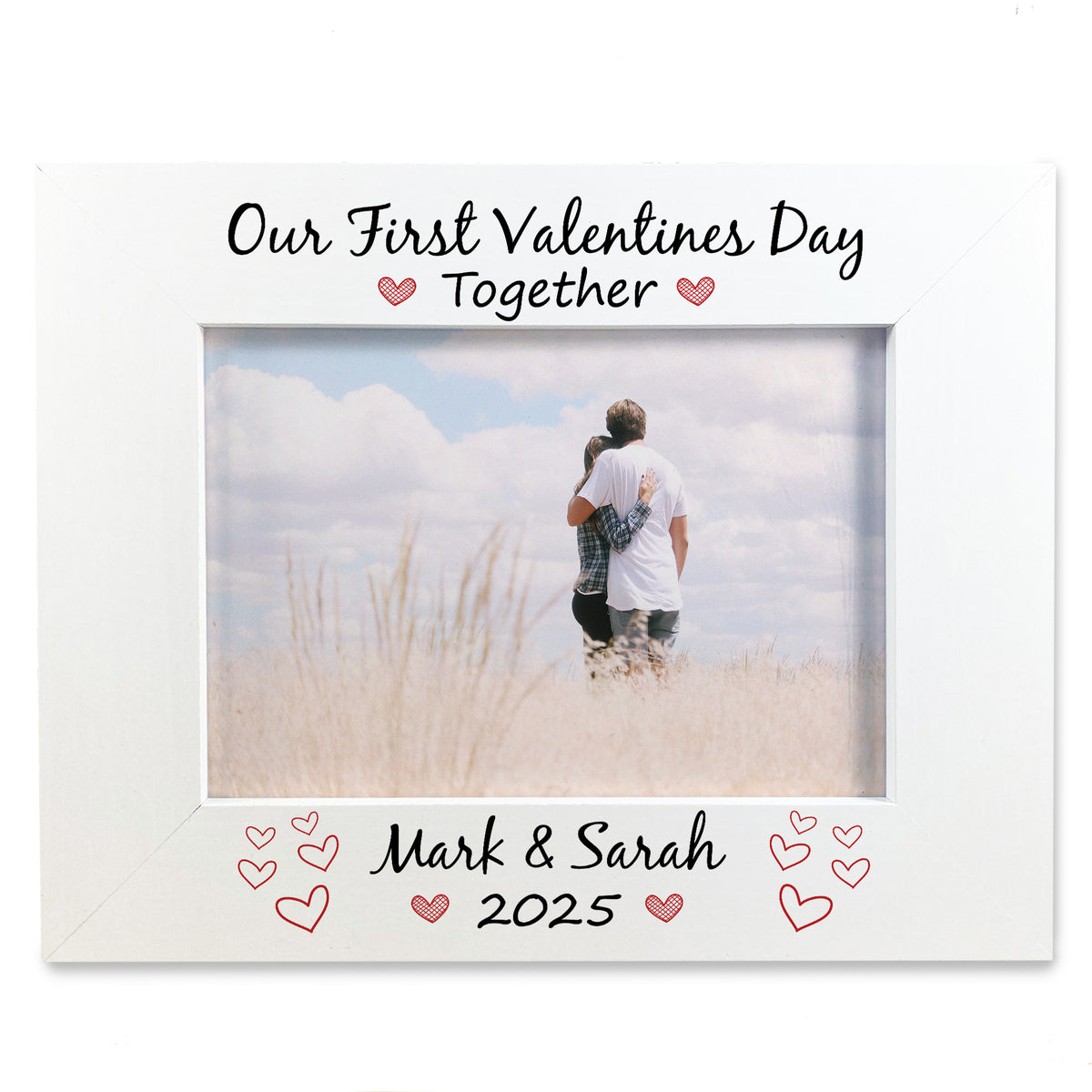 Personalised Photo Frame For Couple 1st Valentines Day Gift