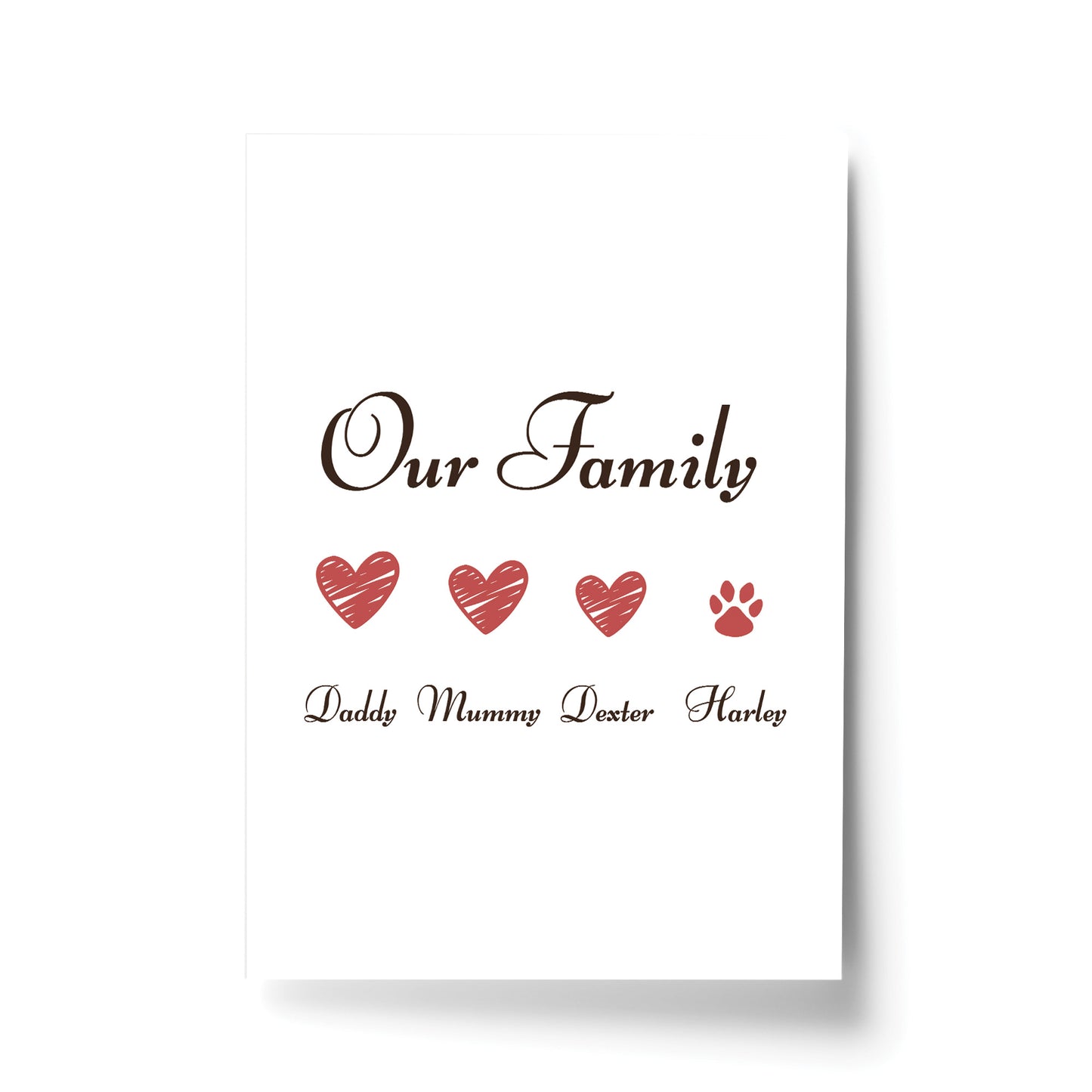 Personalised Family Sign Home Sign Home Decor Gift For Couple