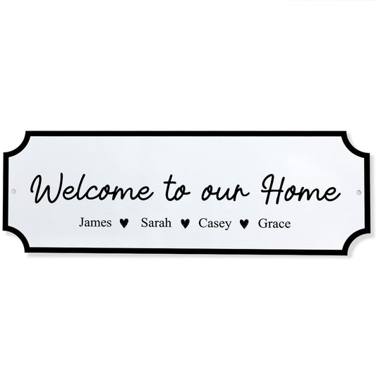 Welcome To Our Home Personalised Sign New Home House Warming