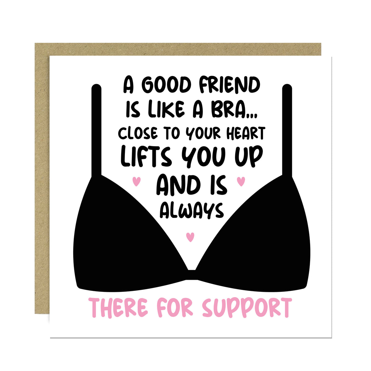 Funny Card For Best Friend Christmas Birthday Kraft Envelope