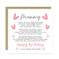 Happy Birthday Card For Mummy From Bump Mummy To Be Card