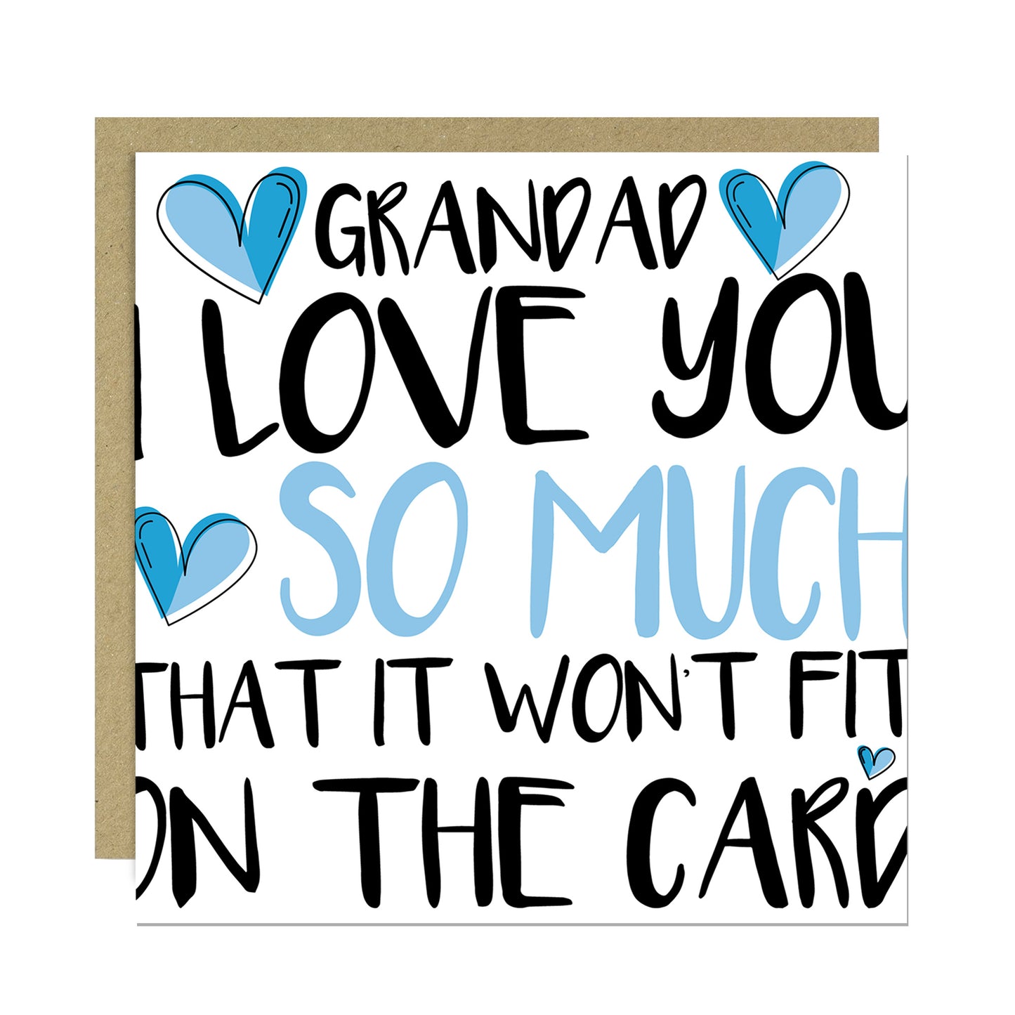 Card For Grandad Birthday With Envelope Included Fathers Day