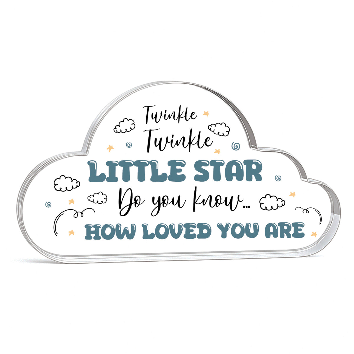 Gift For Baby Boy Baby Girl Baby Shower Gift Loved You Are Cloud