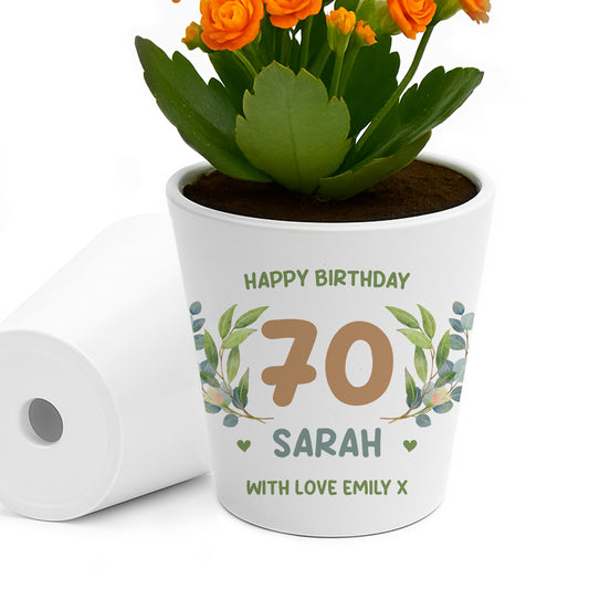 Personalised Happy 70th Birthday Gift For Mum Nan Nanny Grandma
