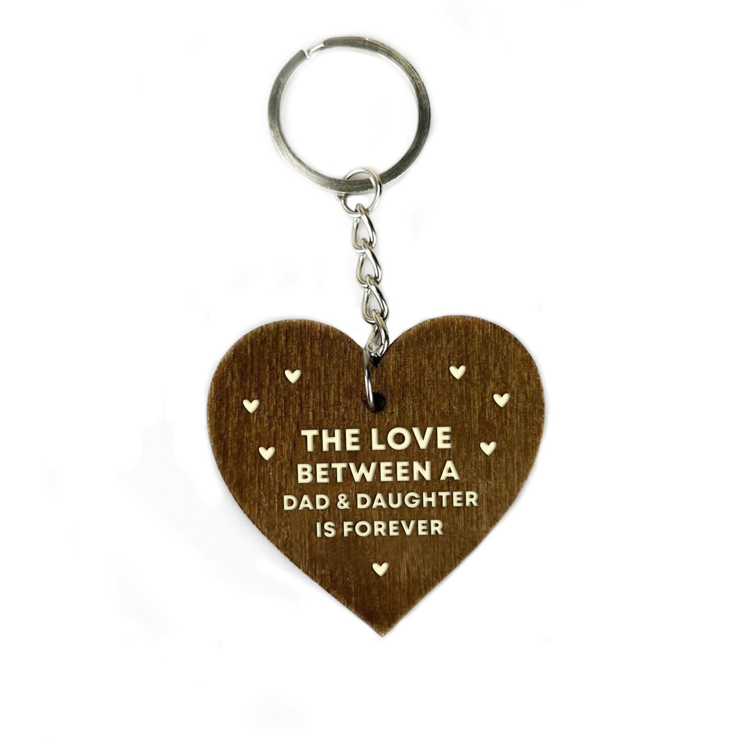 Keyring Father’s Day Gift From Daughter Wood Dad And Daughter