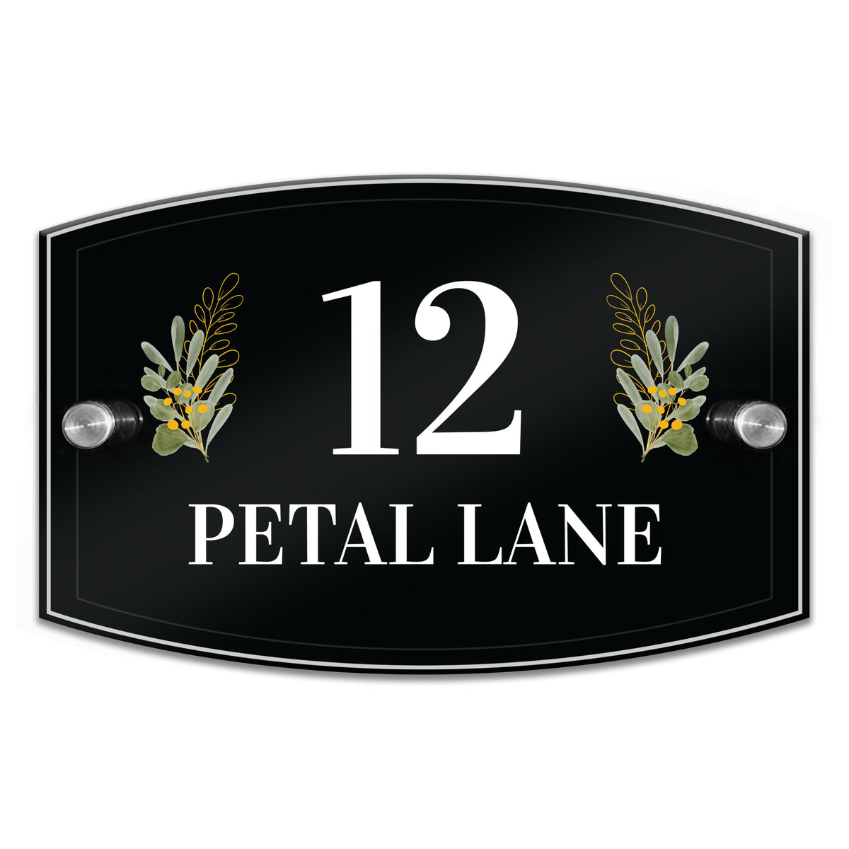 Contemporary House Number Sign Acrylic Door Signs Door Number