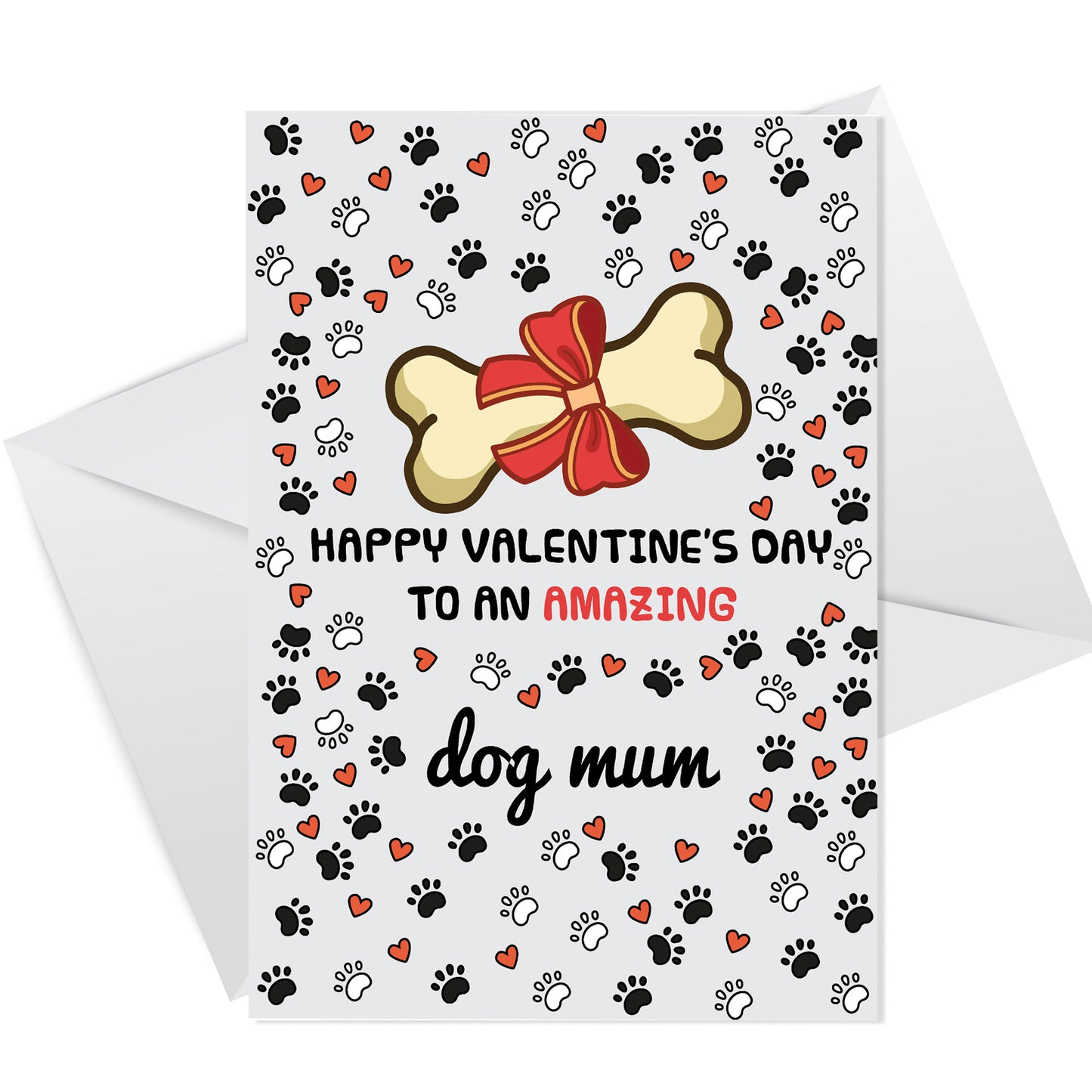 Funny Valentines Day Card For Dog Mum, Best Dog Mum Card
