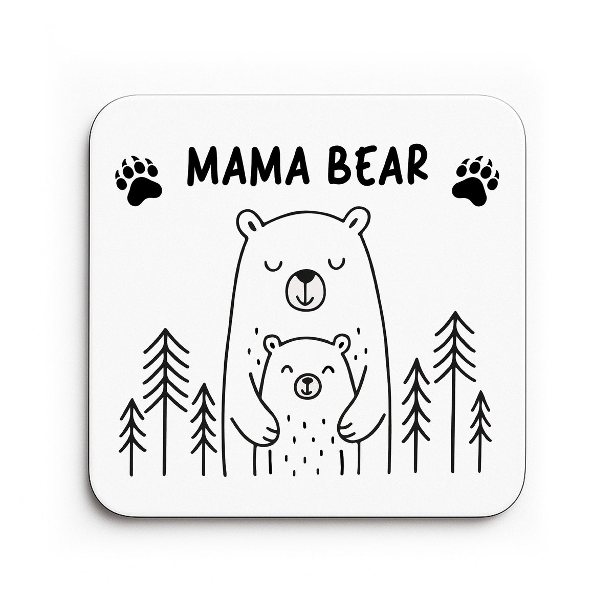 Mama Bear Coaster Gift For Mum From Daughter Birthday Mothers
