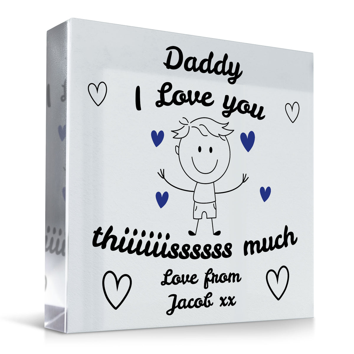 Gift For Dad Daddy I Love You This Much From Son Personalised