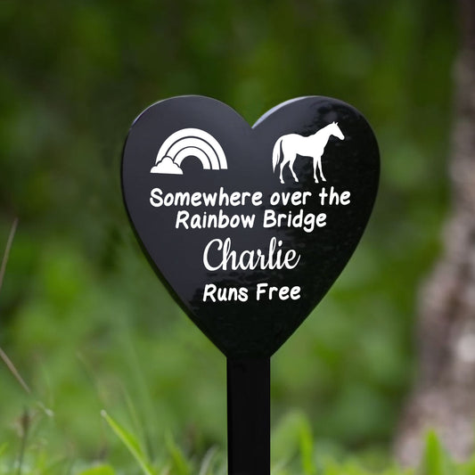 Personalised Horse Memorial Plaque Grave Stake Custom Pet Name