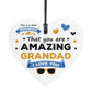 Gift For Grandad For Fathers Day Birthday Amazing Grandad Plaque