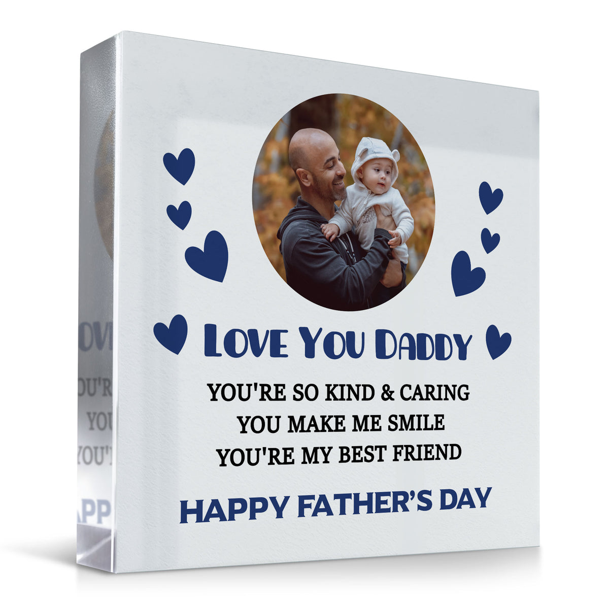 Gift For Dad Daddy For Fathers Day Personalised Photo Plaque