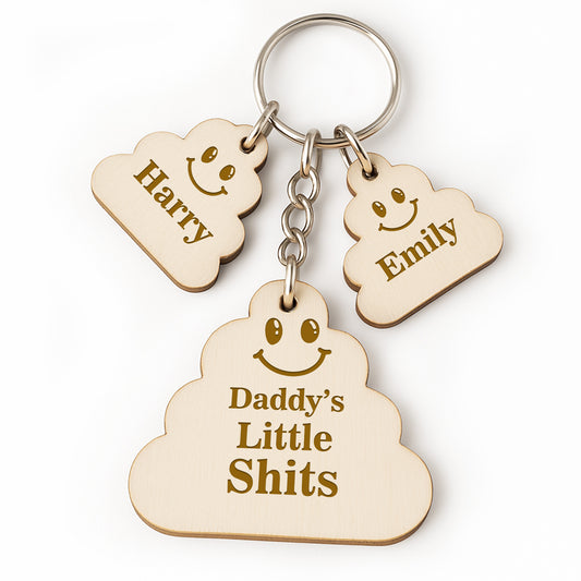 Personalised Fathers Day Gifts For Him Funny Engraved Keyring