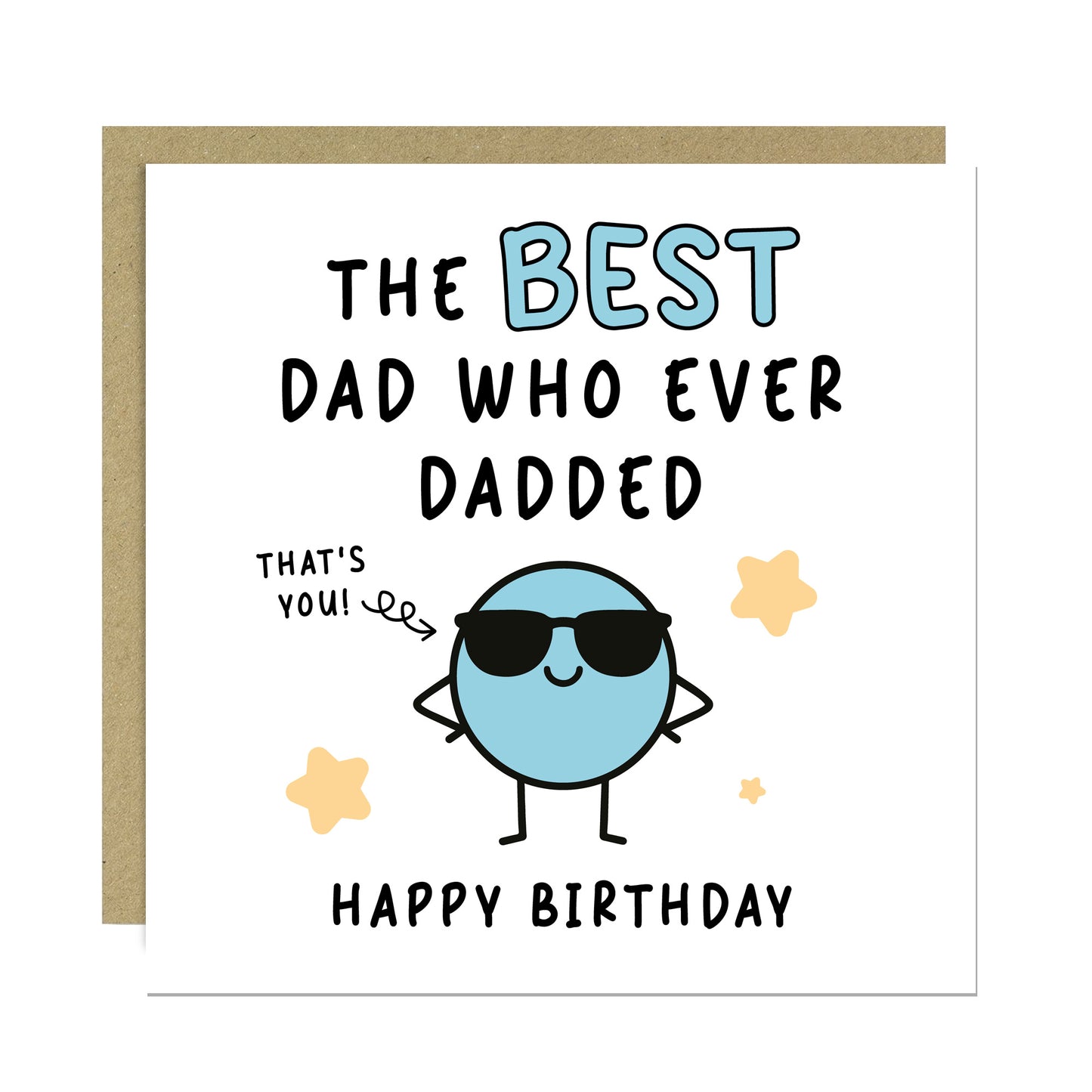 Birthday Card Best Dad Novelty Card Happy Birthday Dad