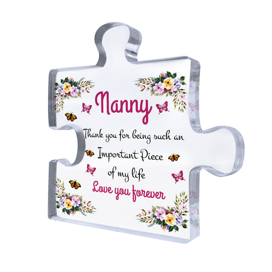 Nanny Birthday Gifts Presents Standing Plaque Keepsake Christmas