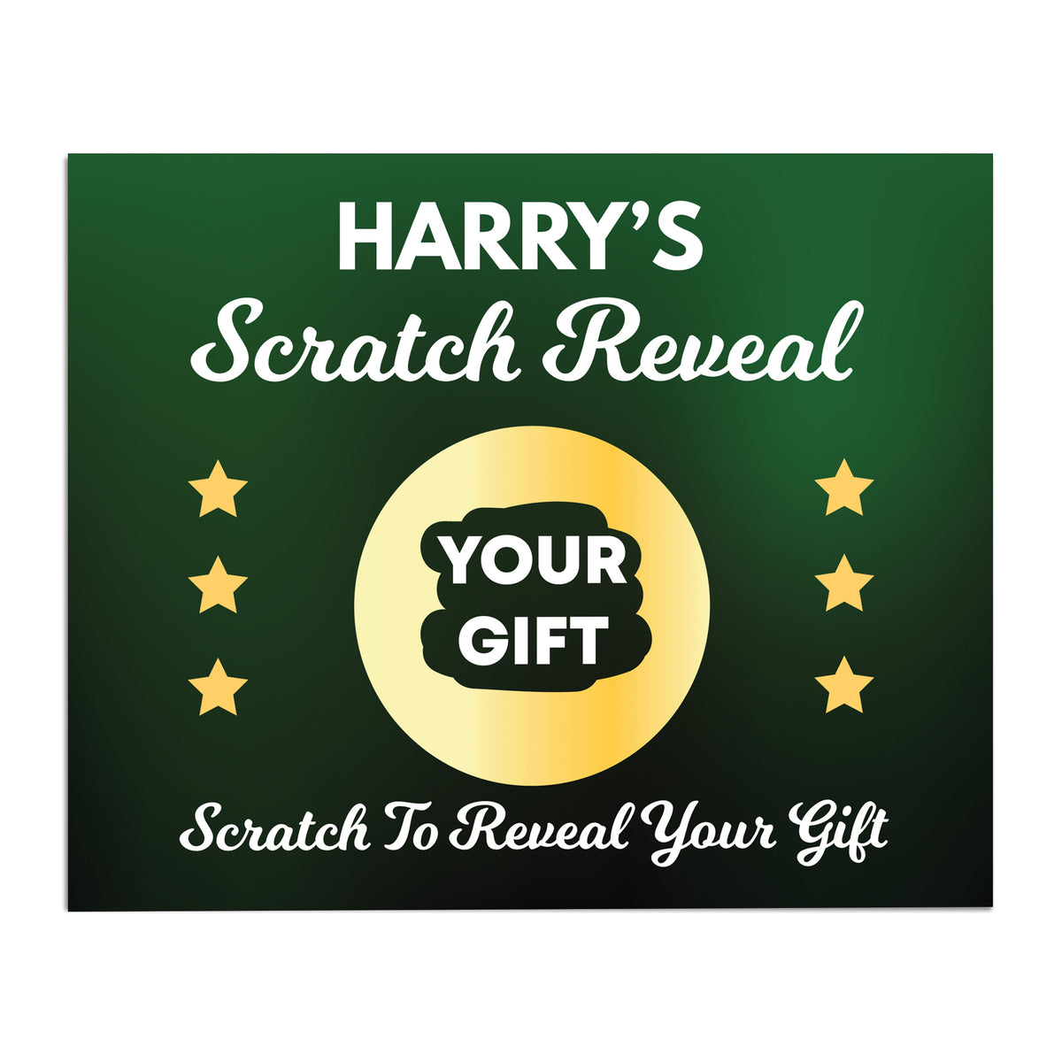 Personalised Scratch Reveal Surprise Card For Son Brother Dad