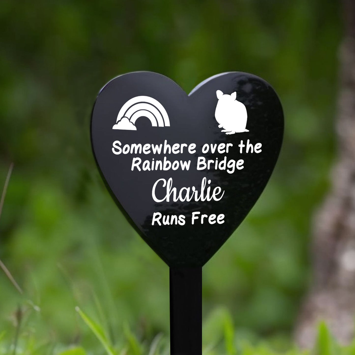 Personalised Gerbil Memorial Plaque Grave Stake Custom Pet Name