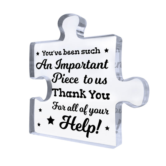 Thank You For Your Help Gift For Teacher Nurse Volunteer Carer