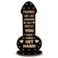 Funny Friendship Plaque Novelty Christmas Rude Birthday Gift