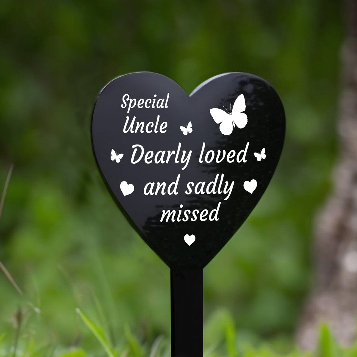 Uncle Memorial Stake In Loving Memory of Uncle Graveside Marker