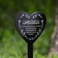 Muslim Islamic Memorial Plaque For Husband Acrylic Heart Stake