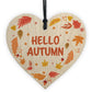 Autumn Sign Hello Autumn Sign Novelty Autumn Accessories Heart