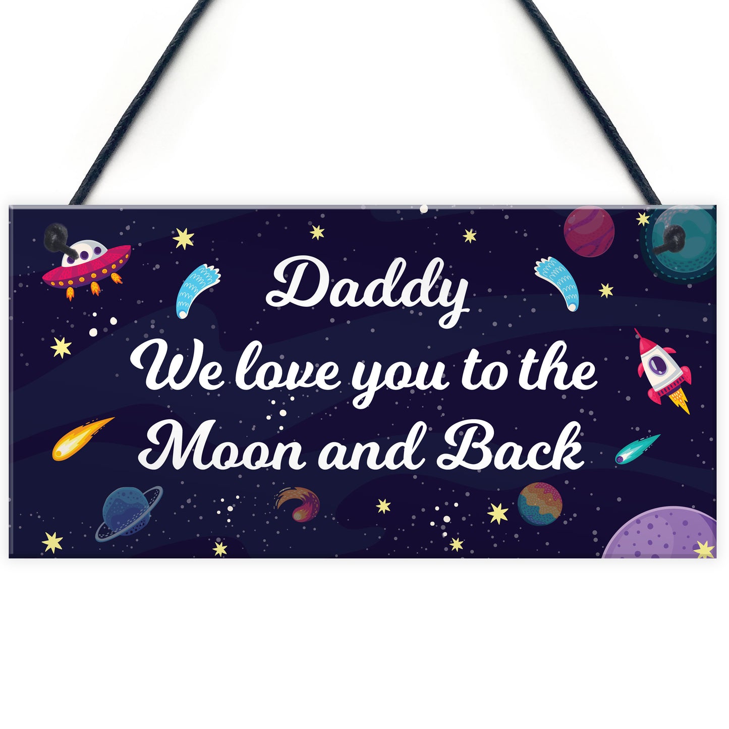 Daddy Gift For Fathers Day Birthday To The Moon And Back