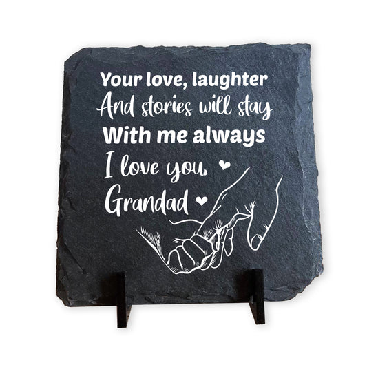 Grandad Gifts from Granddaughter Grandson Slate Plaque Birthday