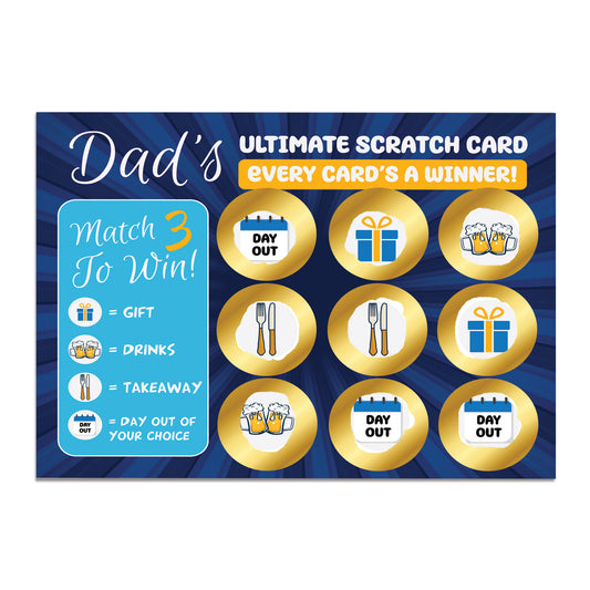 Dad Scratch Card Gifts for Dad Father's Day Birthday Dad