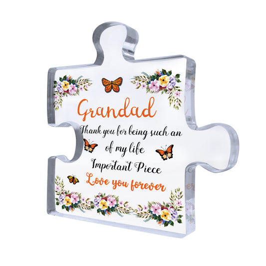 Grandad Birthday Gifts Presents Standing Plaque Keepsake