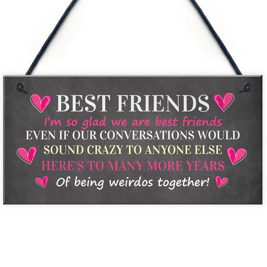 Best Friend Plaque Friendship Gift For Best Friend Miss You