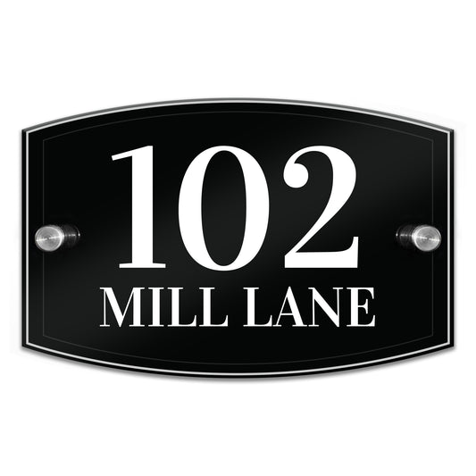 House Number Plaques Door Numbers Personalised Acrylic Door Sign